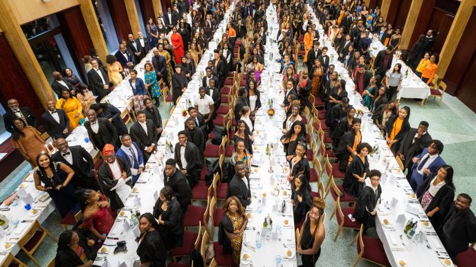 A Cambridge dining hall full of Black excellence