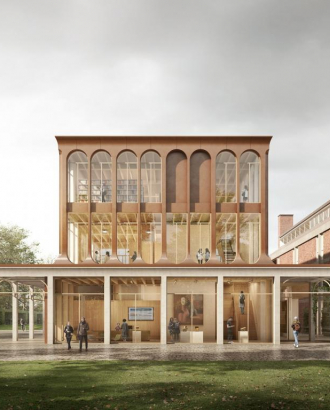 Winning design for the new Homerton College Porters' Lodge