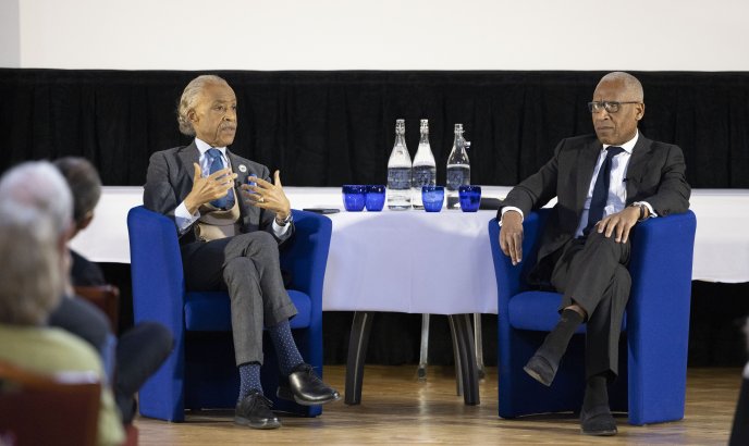 Rev Al Sharpton and Lord Woolley at Q&A